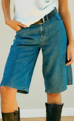 Freequent Shorts - Cinda - Medium Blue Denim