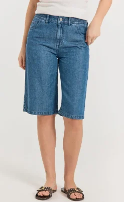 Freequent Shorts - Cinda - Medium Blue Denim