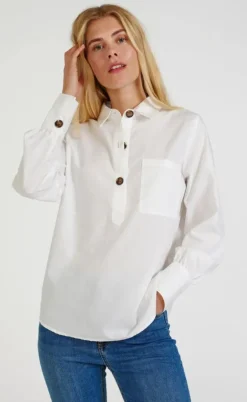 Freequent Skjorte - Flynn - Off White