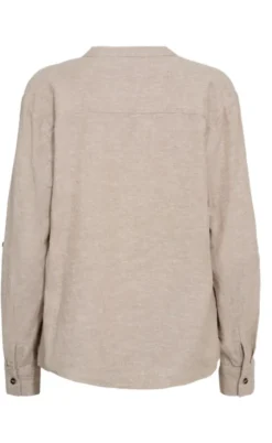 Freequent Skjorte - Lava - Sand Melange