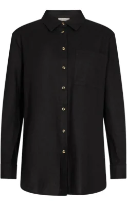 Freequent Skjorte - Lava Simple - Black