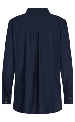 Freequent Skjorte - Lava Simple - Navy Blazer