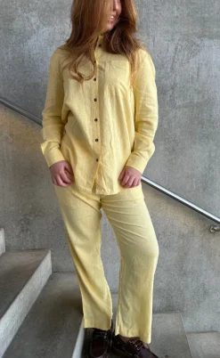 Freequent Skjorte - Lava Simple - Popcorn