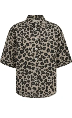 Freequent Skjorte - Lavisco - Sand Melange w. Black