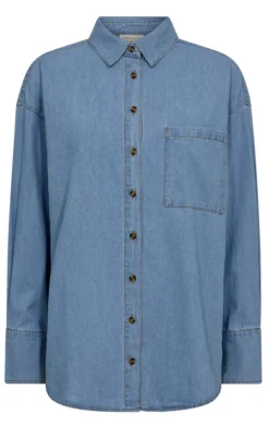 Freequent Skjorte - Lisea - Light Blue Denim