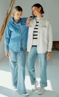 Freequent Skjorte - Lisea - Light Blue Denim