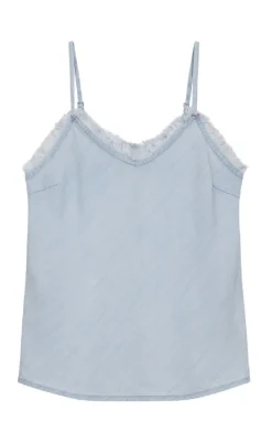 Freequent Top - Renna - Light Blue Denim