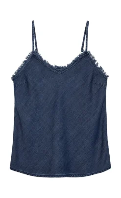 Freequent Top - Renna - Medium Blue Denim