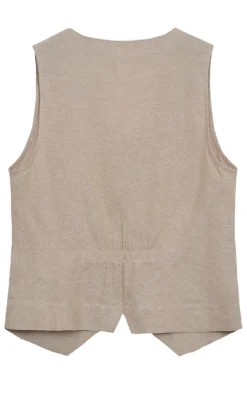 Freequent Vest - Lava - Sand Melange