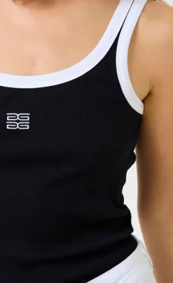 Gestuz Top - Drew Contrast - Black