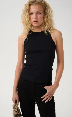 Gestuz Top - Drew Rhinestone - Black