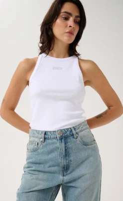 Gestuz Top - Drew Rhinestone - Bright White