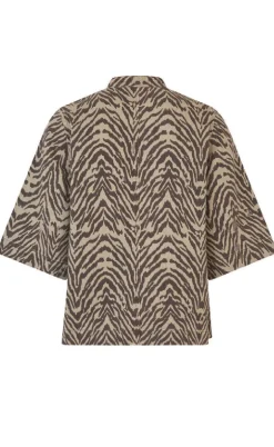 Global Funk Bluse - Aulana-G - Zebra Mist