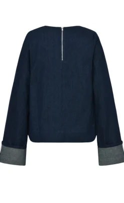 Global Funk Bluse - Avella-G - Dark Unwashed Denim