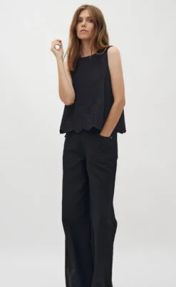 Global Funk Bukser - Amarillo Scallop-G - Black