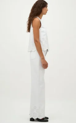 Global Funk Bukser - Amarillo Scallop-G - White