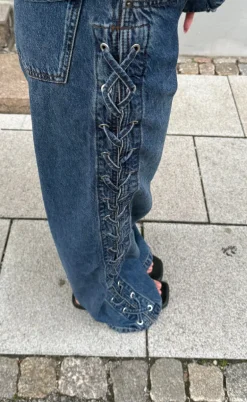 Global Funk Bukser - Carlea - Mud Stone Wash