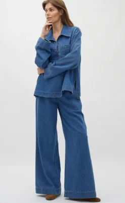 Global Funk Bukser - Casanea-G - Mid Vintage Blue