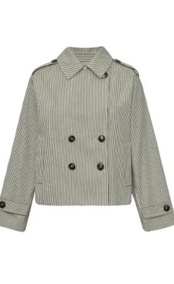 Global Funk Jakke - Becker-G - Black Beige Stripe