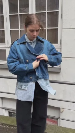 Global Funk Jakke - Steffia-G - Mid Vintage Blue