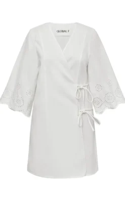 Global Funk Kjole - Antaja Scallop-G - White