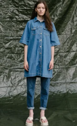 Global Funk Kjole - G-Mira - Mid Vintage Blue