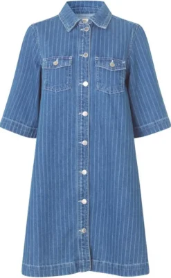 Global Funk Kjole - Mira-G - Midt Blue Stripe