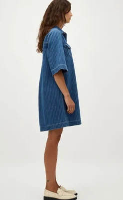 Global Funk Kjole - Mira-G - Midt Blue Stripe