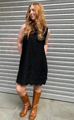 Global Funk Kjole - Rhiann Scallop-G - Black