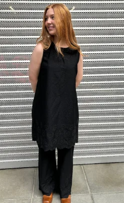 Global Funk Kjole - Rhiann Scallop-G - Black