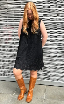 Global Funk Kjole - Rhiann Scallop-G - Black