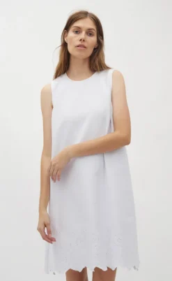 Global Funk Kjole - Rhiann Scallop-G - White