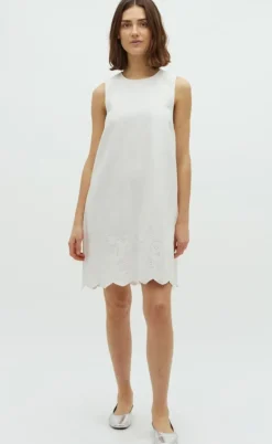 Global Funk Kjole - Rhiann Scallop-G - White