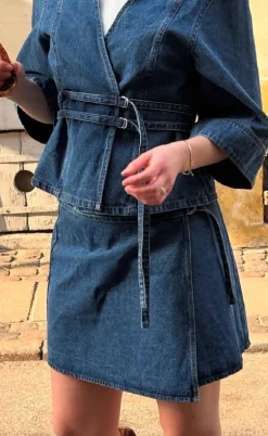 Global Funk Nederdel - Caja - Vintage Blue Wash