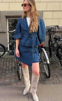 Global Funk Nederdel - Caja - Vintage Blue Wash