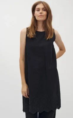 Global Funk Top - Rihne Scallop-G - Black