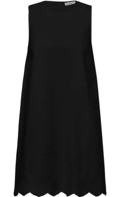 Global Funk Top - Rihne Scallop-G - Black