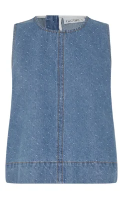 Global Funk Top - Rihne-G - Midt Blue Dot