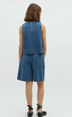 Global Funk Top - Rihne-G - Midt Blue Dot