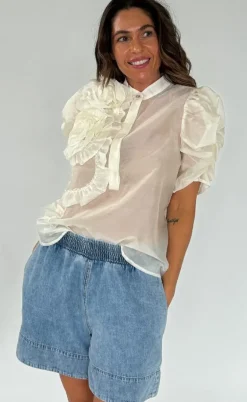 Gossia Bluse - Annsofi - Vanilla