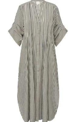 Gossia Kjole - Alexa - Creme Black Stripes