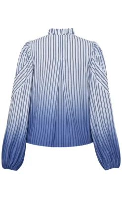 Gossia Skjorte - Kanya - Blue Stribe Ombre