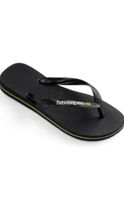 Havaianas Klipklappere - Brasil Logo - Black