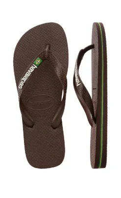 Havaianas Klipklappere - Brasil Logo - Brown/White