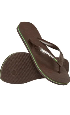 Havaianas Klipklappere - Brasil Logo - Brown/White