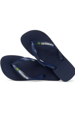 Havaianas Klipklappere - Brasil Logo - Navy Blue