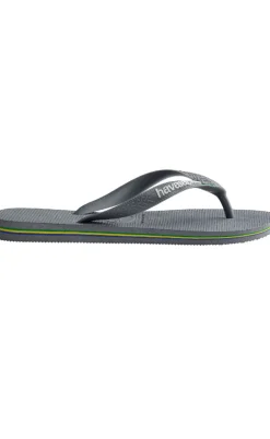 Havaianas Klipklappere - Brasil Logo - Steel Grey
