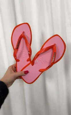 Havaianas Klipklappere - Top Square Fusion - Sunset Orange