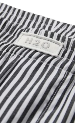 H2O Bukser - Rønne Essential - Black/White Stripe