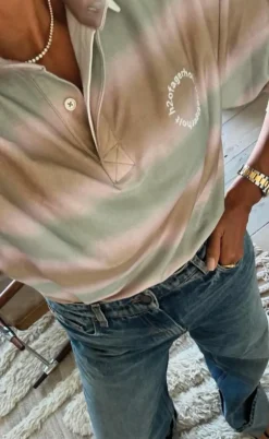 H2O Fagerholt Bluse - Cash Polo - Dusty Multi Spray